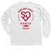 SG Heart Logo Gear, a White Classic Long Sleeve Tee (back-view)