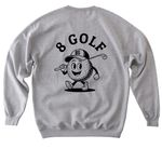 8&nbsp; Golf, a Sport Grey Softstyle Crewneck Sweatshirt (back-view)