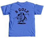 8&nbsp; Golf, a Flo Blue Comfort Colors Unisex Tee (back-view)