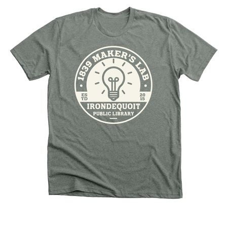 1839 Maker's Lab Apparel, a Deep Heather Premium Unisex Tee