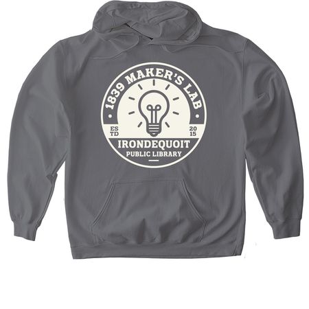 1839 Maker's Lab Apparel, a Charcoal Gildan Softstyle Pullover Hoodie