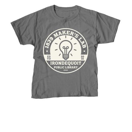 1839 Maker's Lab Apparel, a Charcoal Youth Unisex Tee