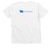 Choose Nuclear, a Solid White Blend Premium V-Neck Tee (back-view)