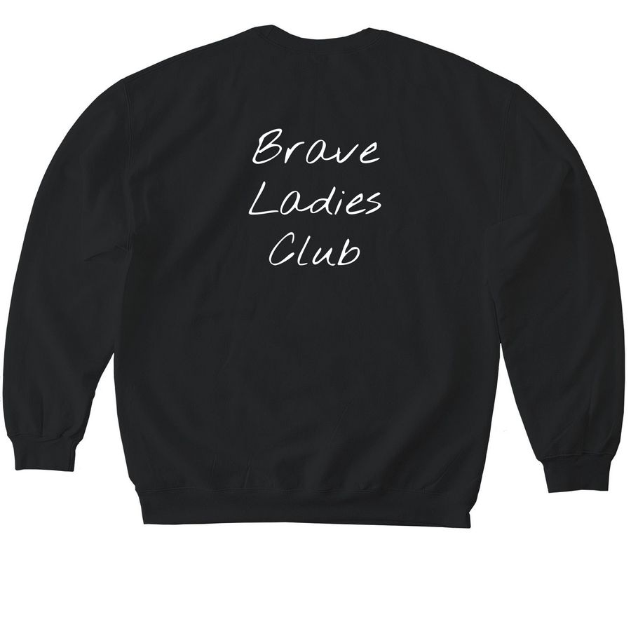 BLC&nbsp;, a Black Softstyle Crewneck Sweatshirt (back-view)