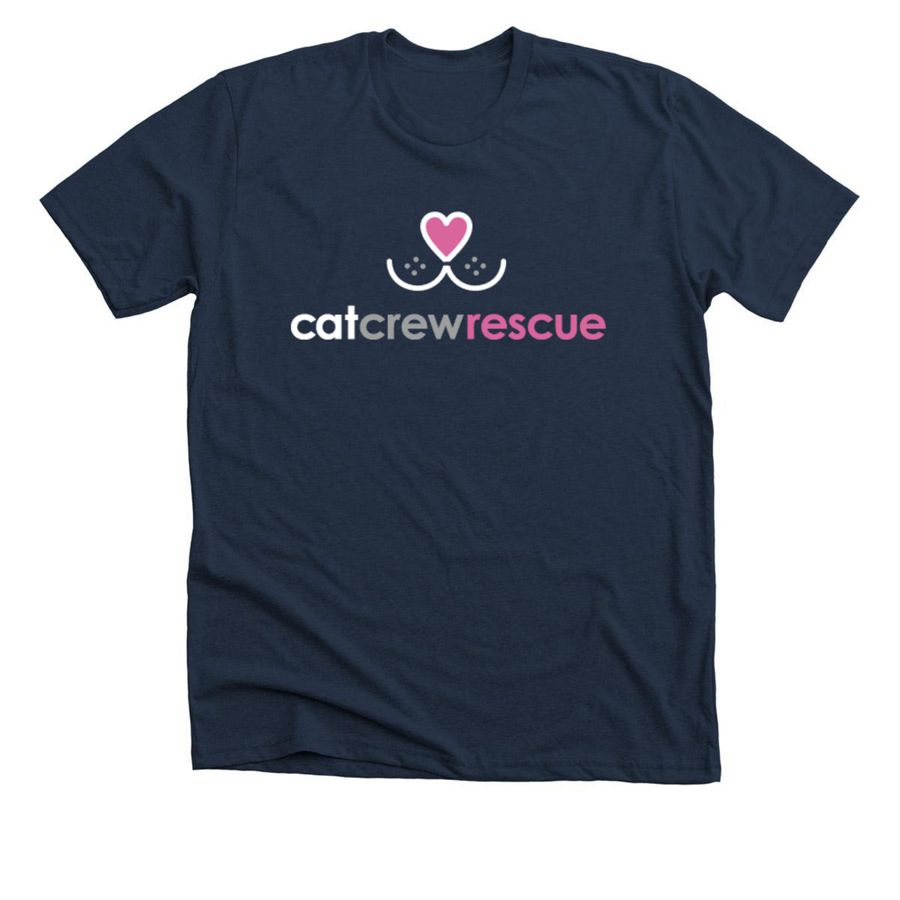 Cat Crew Rescue Fall Campaign, a Navy American Apparel Fine Jersey Cotton Tee