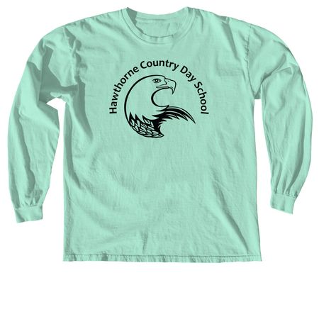 Hawthorne Country Day School - Eagle&nbsp;, a Island Reef Comfort Colors Long Sleeve Tee