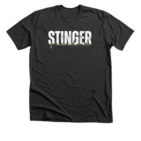 Stinger Grandma 2, a Dark Grey Heather Premium Unisex Tee