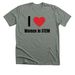Women in STEM Shirt~, a Deep Heather Premium Unisex Tee