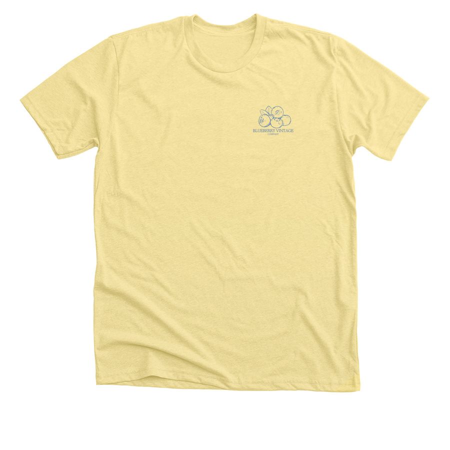 Blueberry Vintage Co, a Heather Yellow Gold Premium Unisex Tee