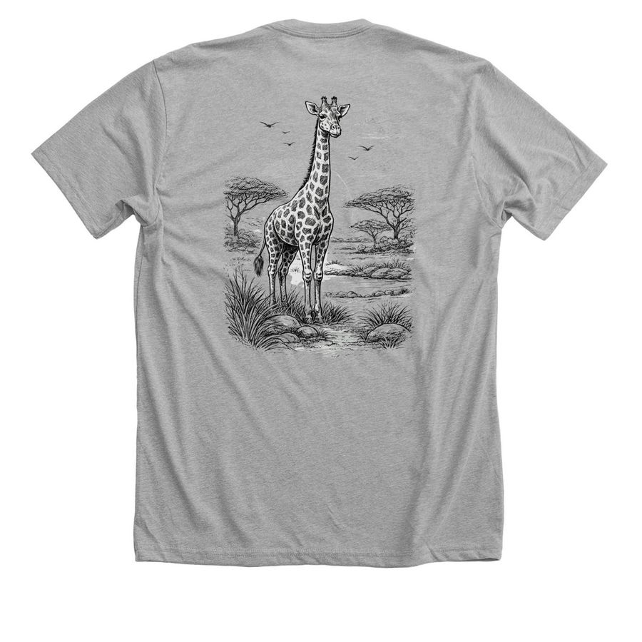 Kannon Signature Sketch&nbsp;, a Athletic Heather Premium Unisex Tee (back-view)