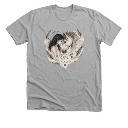 Gotta feel it&nbsp;, a Athletic Heather Premium Unisex Tee