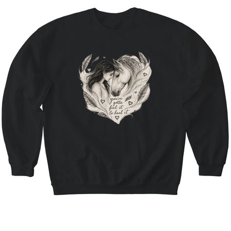 Gotta feel it&nbsp;, a Black Softstyle Crewneck Sweatshirt