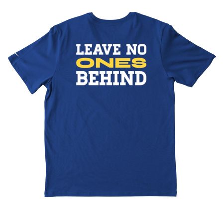 Type One Run Athletic Shirt, a Rush Blue Nike Dri-FIT Jersey Blend Performance Tee (back-view)