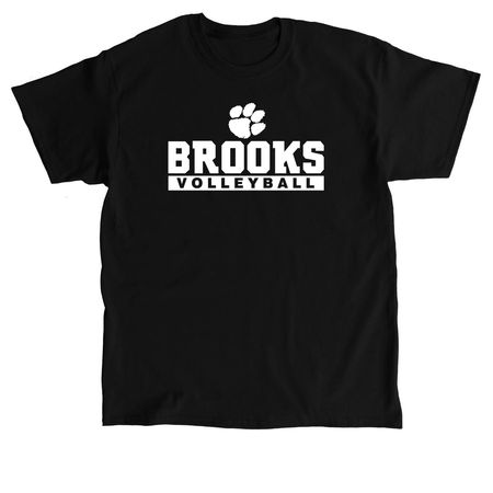 Brooks Volleyball 4, a Black Classic Unisex Tee