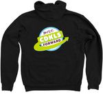 Move CDKL5 Forward Zip Up Hoodie, a Black Zip Up Hoodie (back-view)