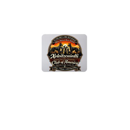 2026 XCA National Specialty Weekend Mouse Pad, a White Full Color Mouse Pad