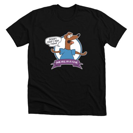 Santa's Little Helper, a Solid Black Blend Premium Unisex Tee