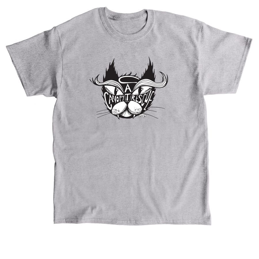 Canopy Cat Rescue "Henry" Design, a Sport Grey Classic Unisex Tee