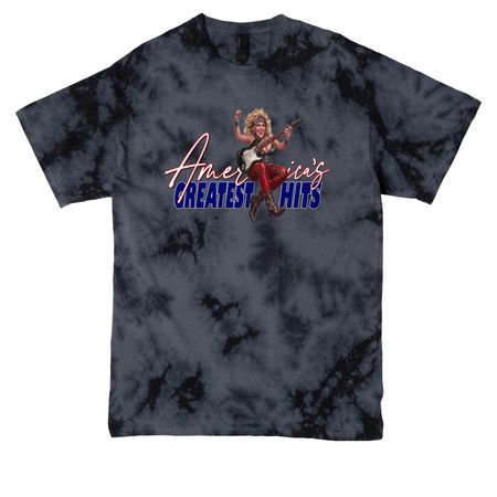 Stone Wash Nancy, a Black Crystal Tie Dye Tee