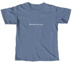 Mothman Loves You&nbsp;, a Blue Jean Comfort Colors Unisex Tee (back-view)