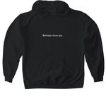 Mothman Loves You&nbsp;, a Black Gildan Softstyle Pullover Hoodie (back-view)