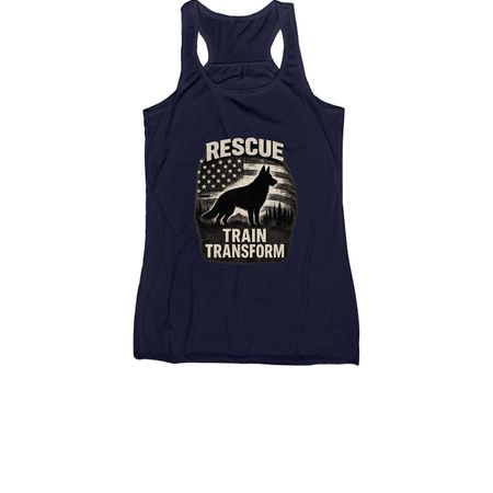 Rescue Train Transform&nbsp;, a Navy Women's Racerback