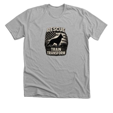 Rescue Train Transform&nbsp;, a Athletic Heather Premium Unisex Tee