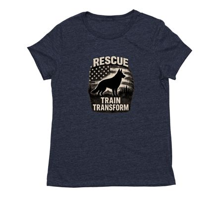 Rescue Train Transform&nbsp;, a Rebel Blue Allmade Eco Triblend Women?s Tee