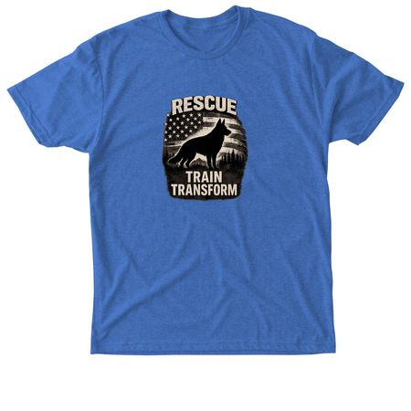 Rescue Train Transform&nbsp;, a Vintage Royal Triblend Unisex Tee