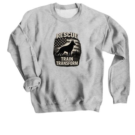 Rescue Train Transform&nbsp;, a Sport Grey Crewneck Sweatshirt