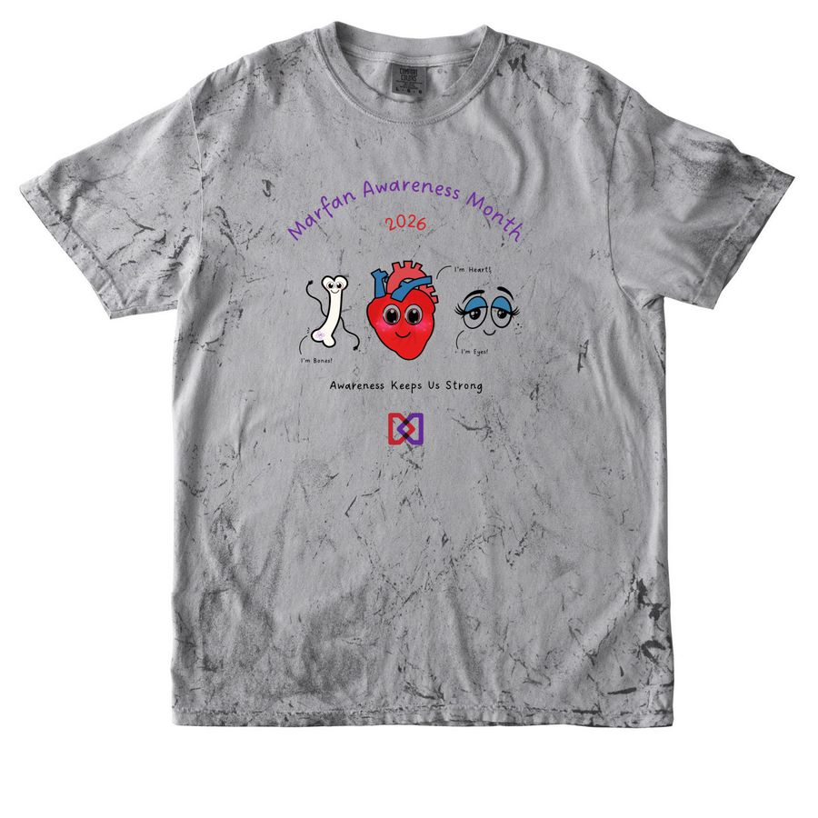 2026 Marfan Awareness Month Community Tee, a Smoke Comfort Colors Colorblast Tee