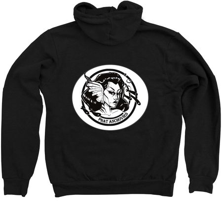 Siren Zip-up Hoodie, a Black Zip Up Hoodie