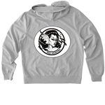 Siren Zip-up Hoodie, a Granite Grey Heather Allmade Organic French Terry Zip Up Hoodie (back-view)