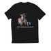 All God?s creatures&nbsp;, a Deep Black Allmade Eco Triblend Unisex Tee (back-view)