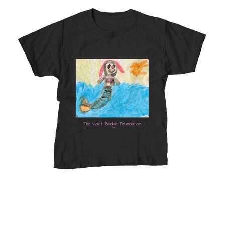 "The Mermaid" - Painting By Ellie & her aides, a Black Youth Unisex Tee