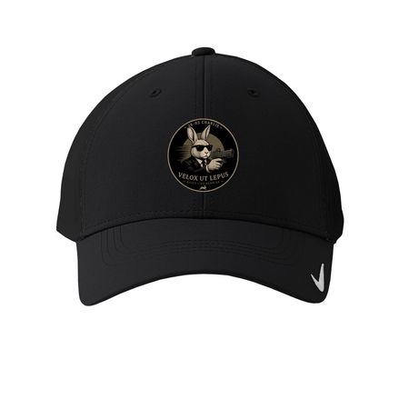 26-03C Preformance Hat, a Black Printed Nike Dri-FIT Legacy Performance Cap