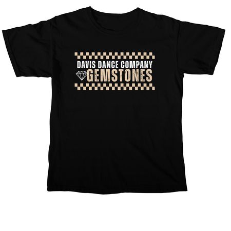 Gemstones Tour Tee, a Black Comfort Colors Unisex Tee