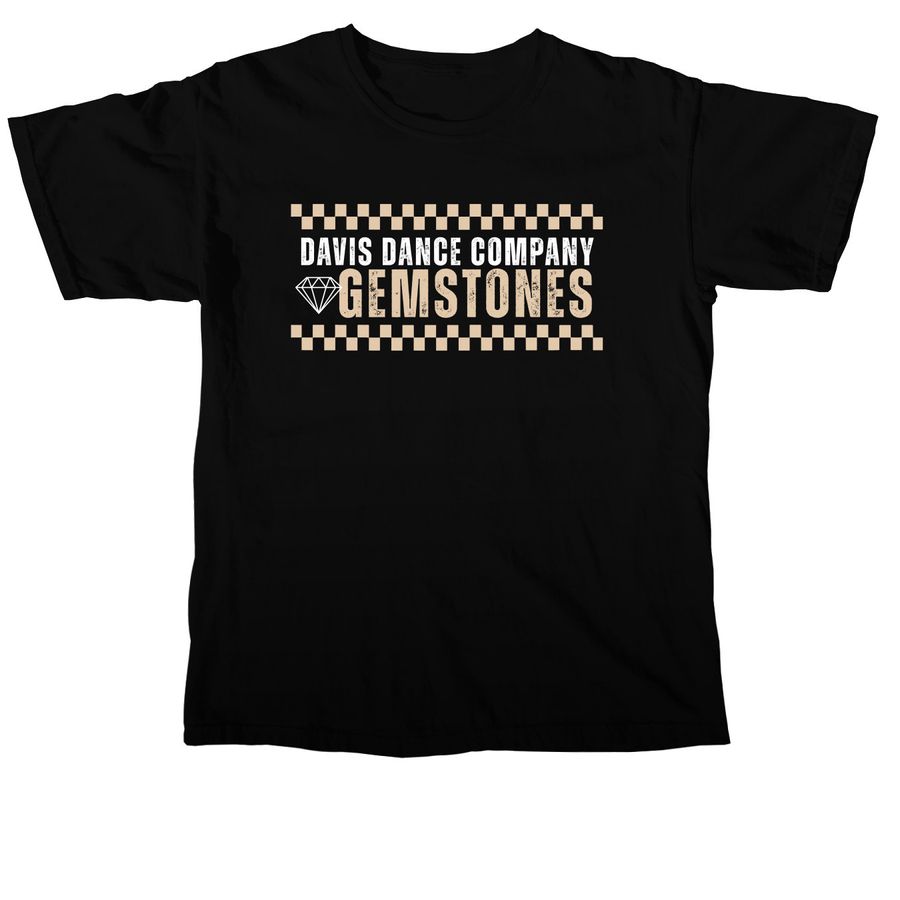 Gemstones Tour Tee, a Black Comfort Colors Unisex Tee