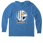 World Cup - Argentina, a Azure Blue Allmade Eco Triblend Hoodie Tee (back-view)