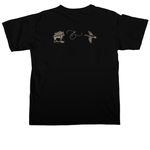 Come Spring, Little Lamb Merch, a Black Comfort Colors Unisex Tee (back-view)