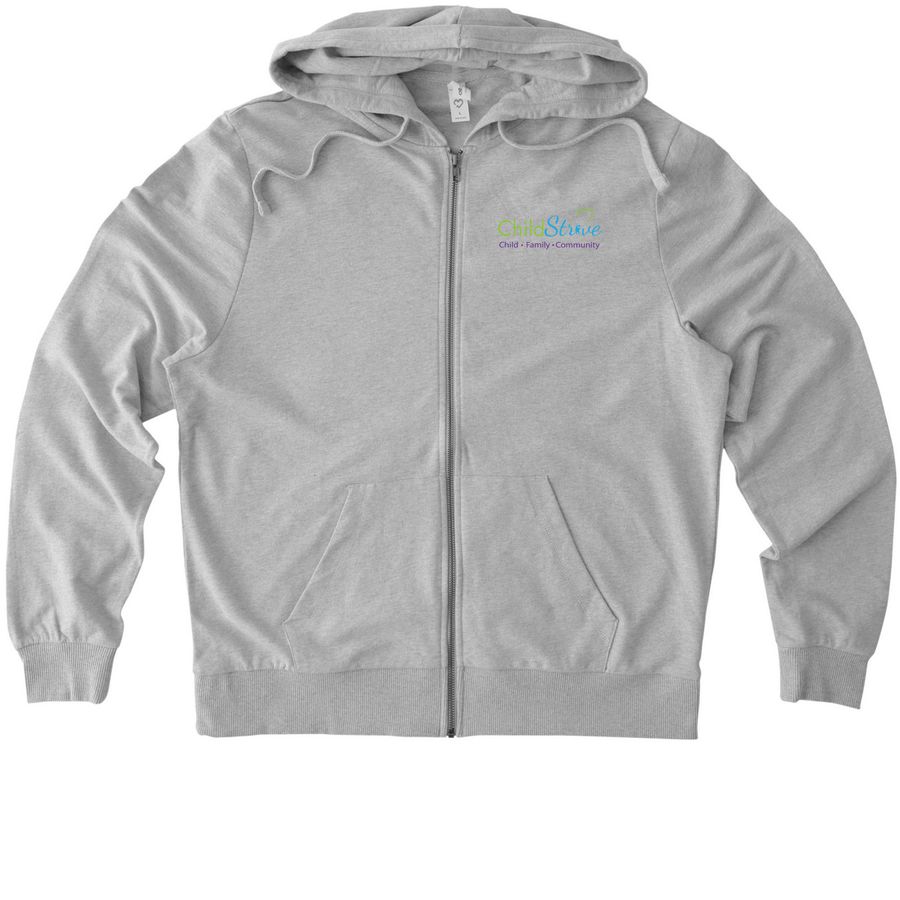 Zip Up Hoodies, a Granite Grey Heather Allmade Organic French Terry Zip Up Hoodie