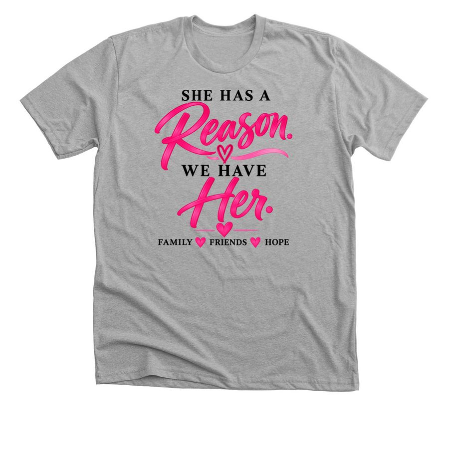 Supporting Sarah, a Athletic Heather Premium Unisex Tee