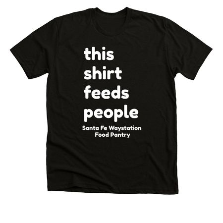 Feed People, a Solid Black Blend Premium Unisex Tee
