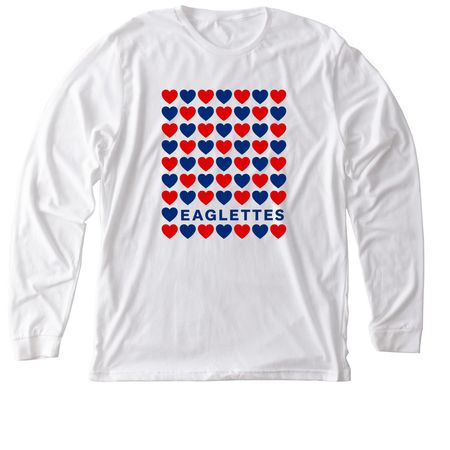 I Heart the Eaglettes, a Solid White Blend Premium Long Sleeve Tee