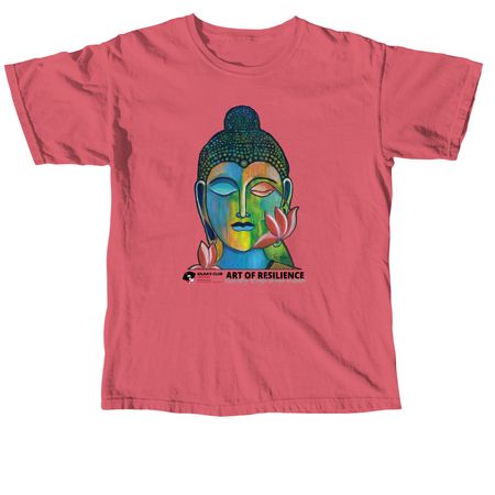 Discover Buddha in Oneself, a Crimson Comfort Colors Unisex Tee