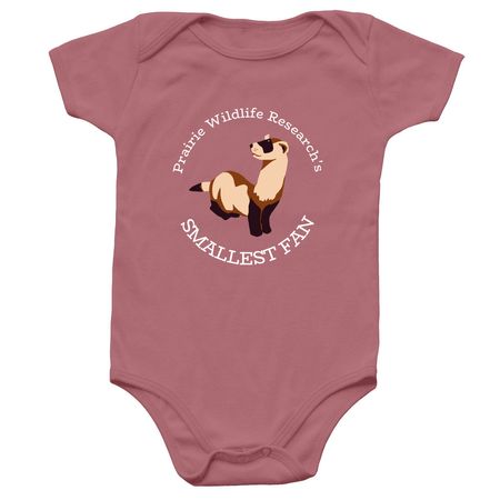 PWR's Smallest Fan Onesie, a Mauve Infant Onesie