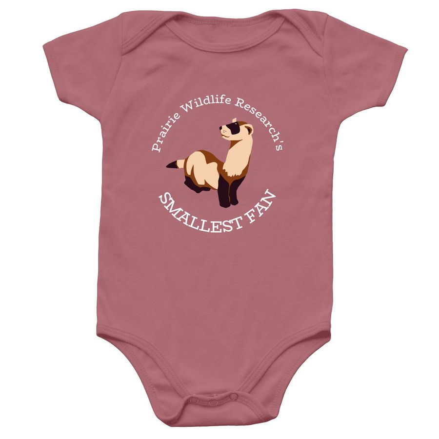 PWR's Smallest Fan Onesie, a Mauve Infant Onesie
