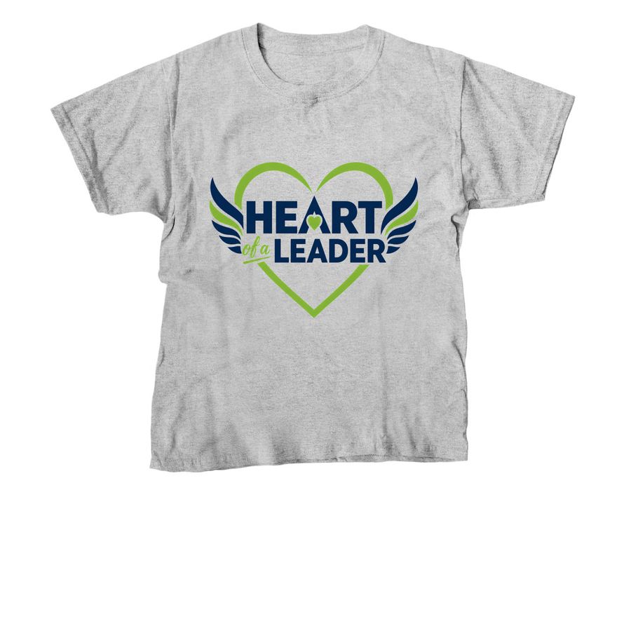 YOUTH Heart of a Leader, a Sport Grey Youth Unisex Tee