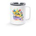 USS Vermont Aloha Travel Mug, a White Stainless Steel Travel Mug