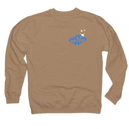 Diamond, a Sandstone Midweight Crewneck Sweatshirt